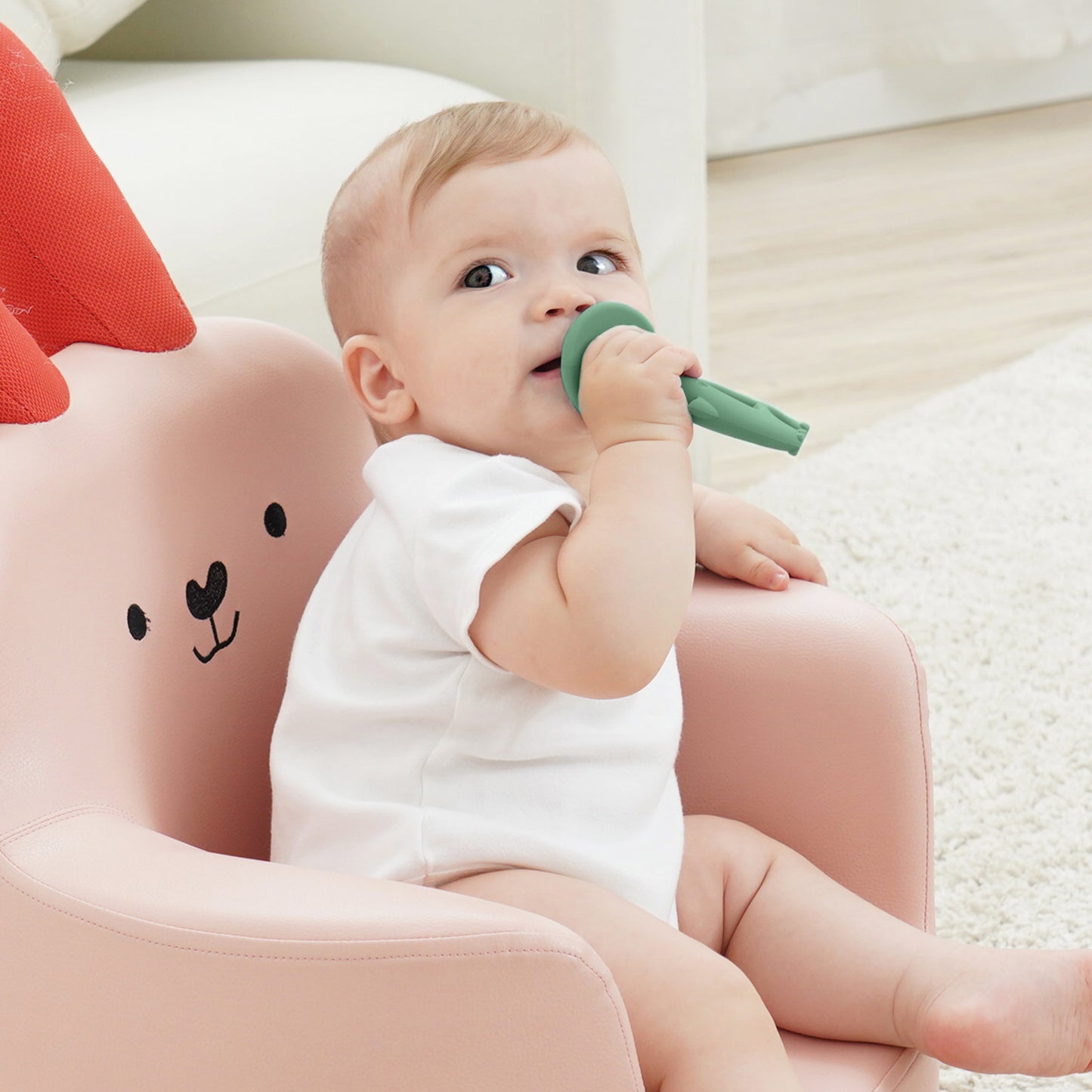 Dansende Elefant Biteleke - Grønn