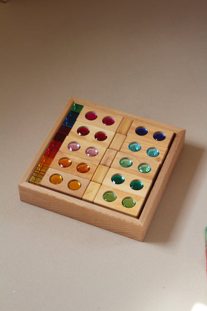 Building blocks with light bricks - 45 pieces