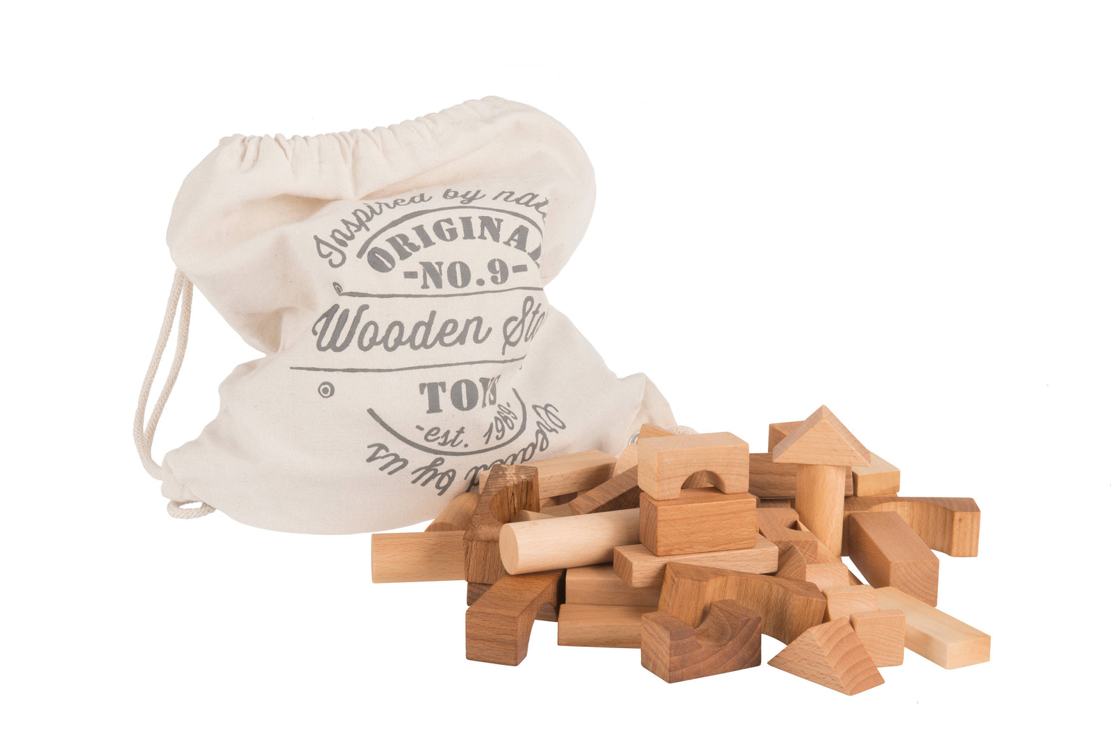 Natur byggeklosser - 100pk