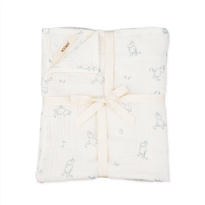 Moomin Muslin Blanket 120x120cm - Blue