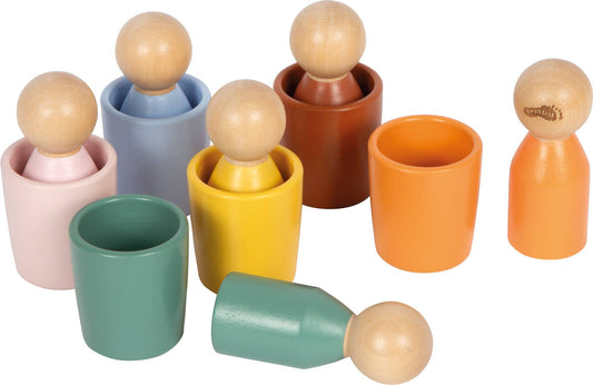 Montessori sorteringskopper med figuer
