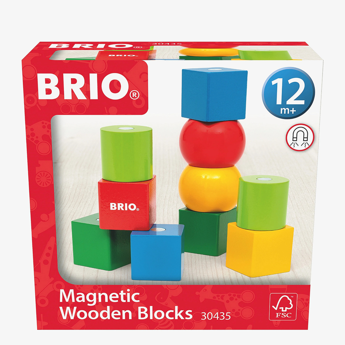 Magnetiske byggeklosser - 10 deler