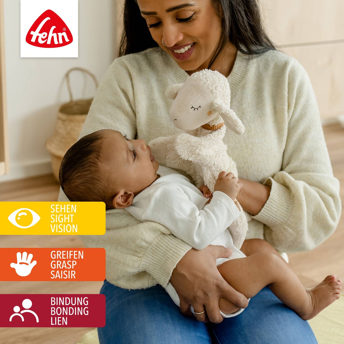 Hånddukke - Hvit sau