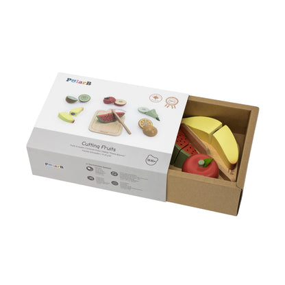 Fruktsett med fjøl og kniv
