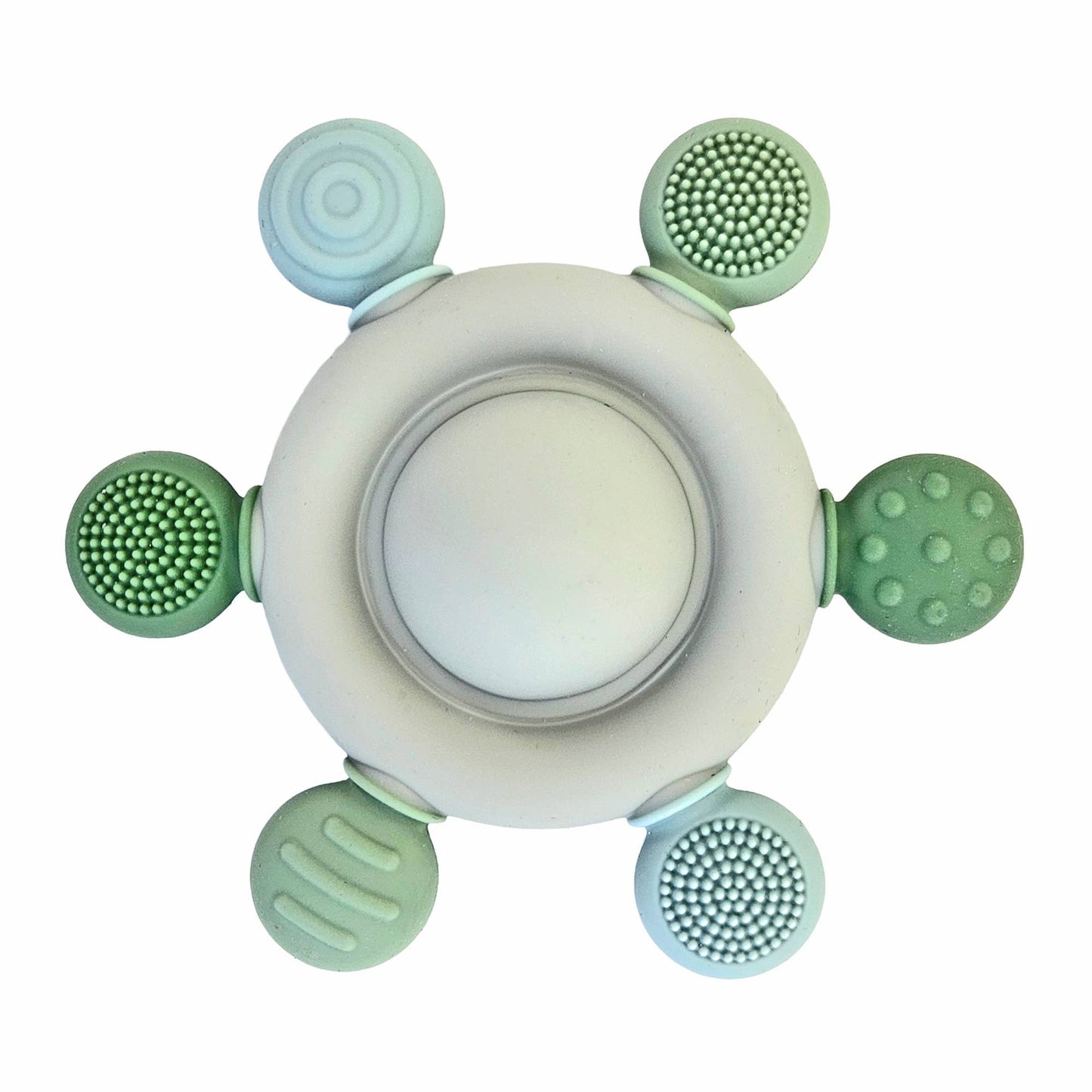 Biteleke med rangle - grønn