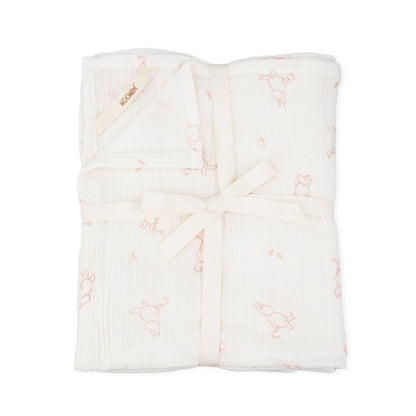 Moomin Muslin Blanket 120x120cm - Pink
