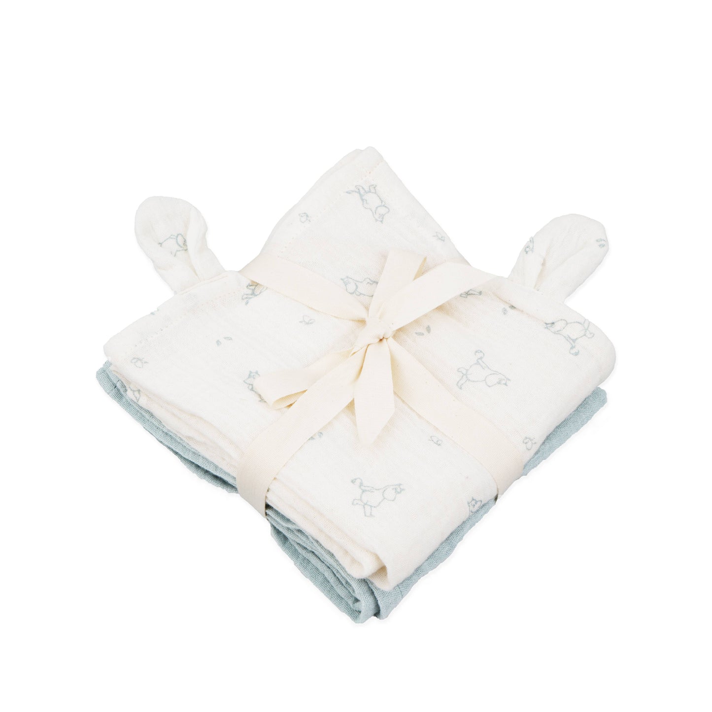 Moomin Muslin Cloths 60x60cm - 2-pack - Blue