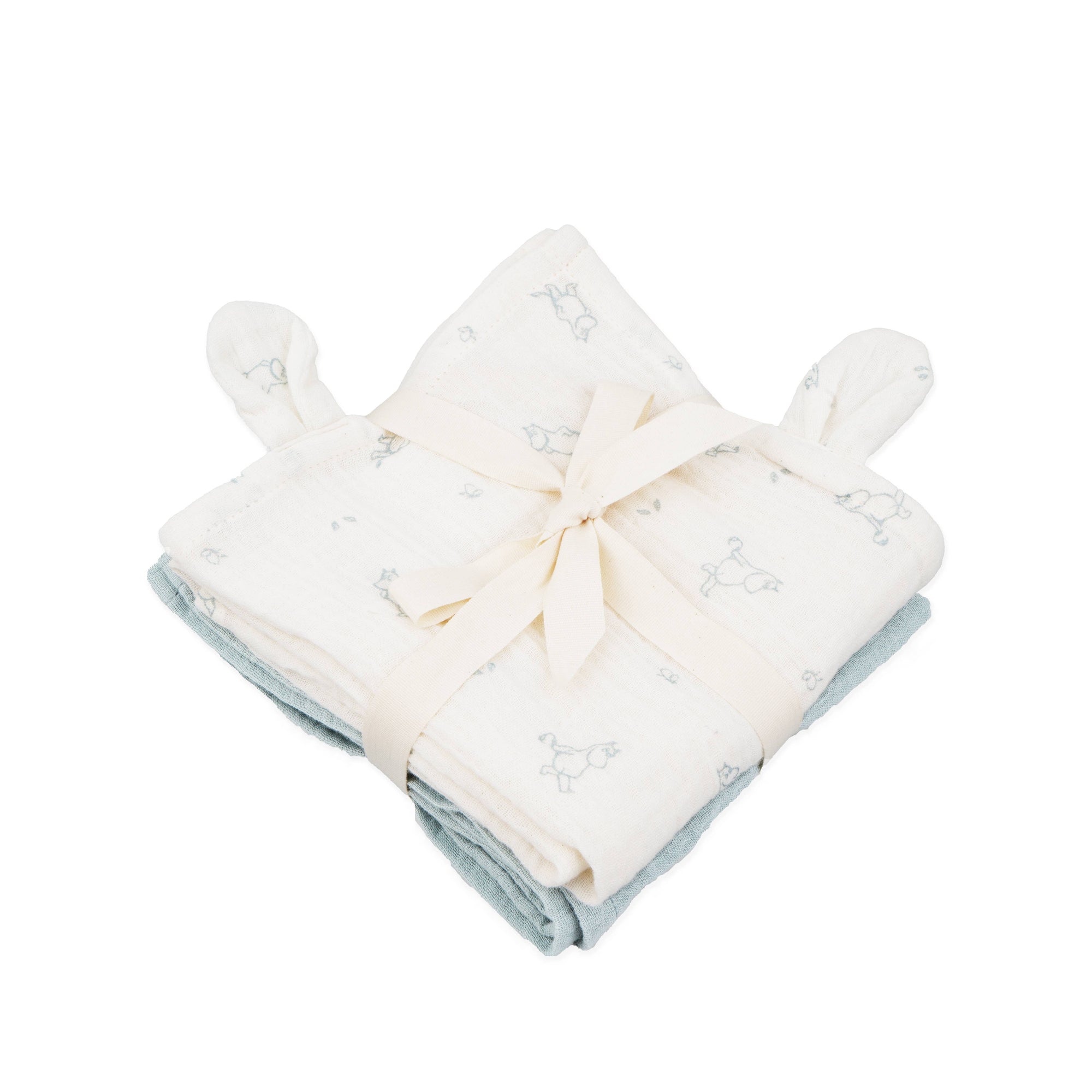 Mummi musselinkluter 60x60cm - 2pk - Blå
