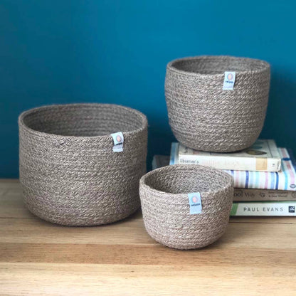 3pk høye jutekurver - Nøytral