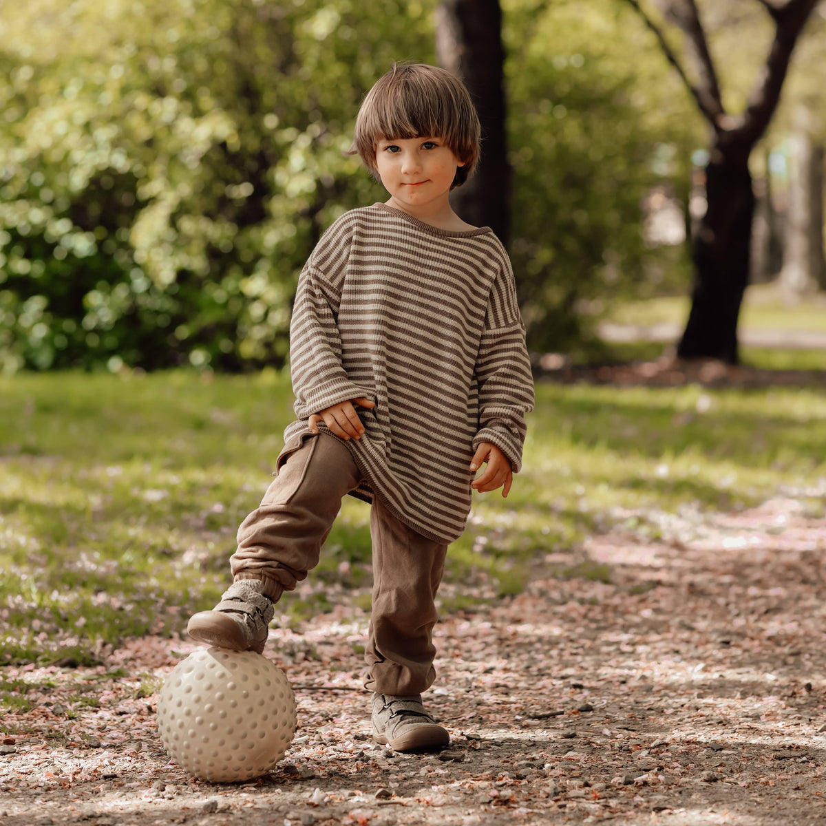 Large Sensory Ball 20cm - Moss Green
