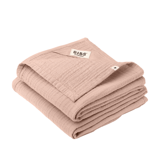 Musselinkluter 70x70 2pk - Blush