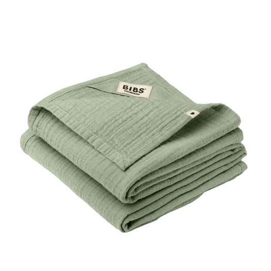 Musselinkluter 70x70 2pk - Sage Green