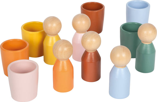 Montessori sorteringskopper med figuer