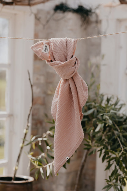 Musselinkluter 70x70 2pk - Blush