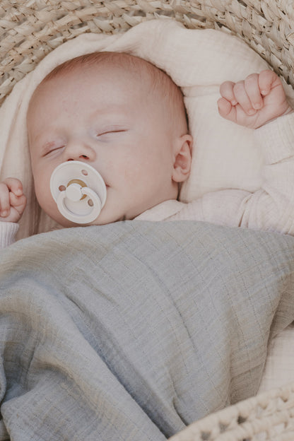 Musselinkluter 70x70 2pk - Baby Blue