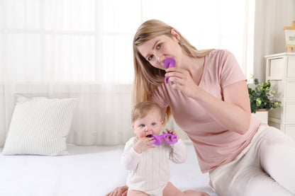 Dansende Elefant Biteleke - Lilla