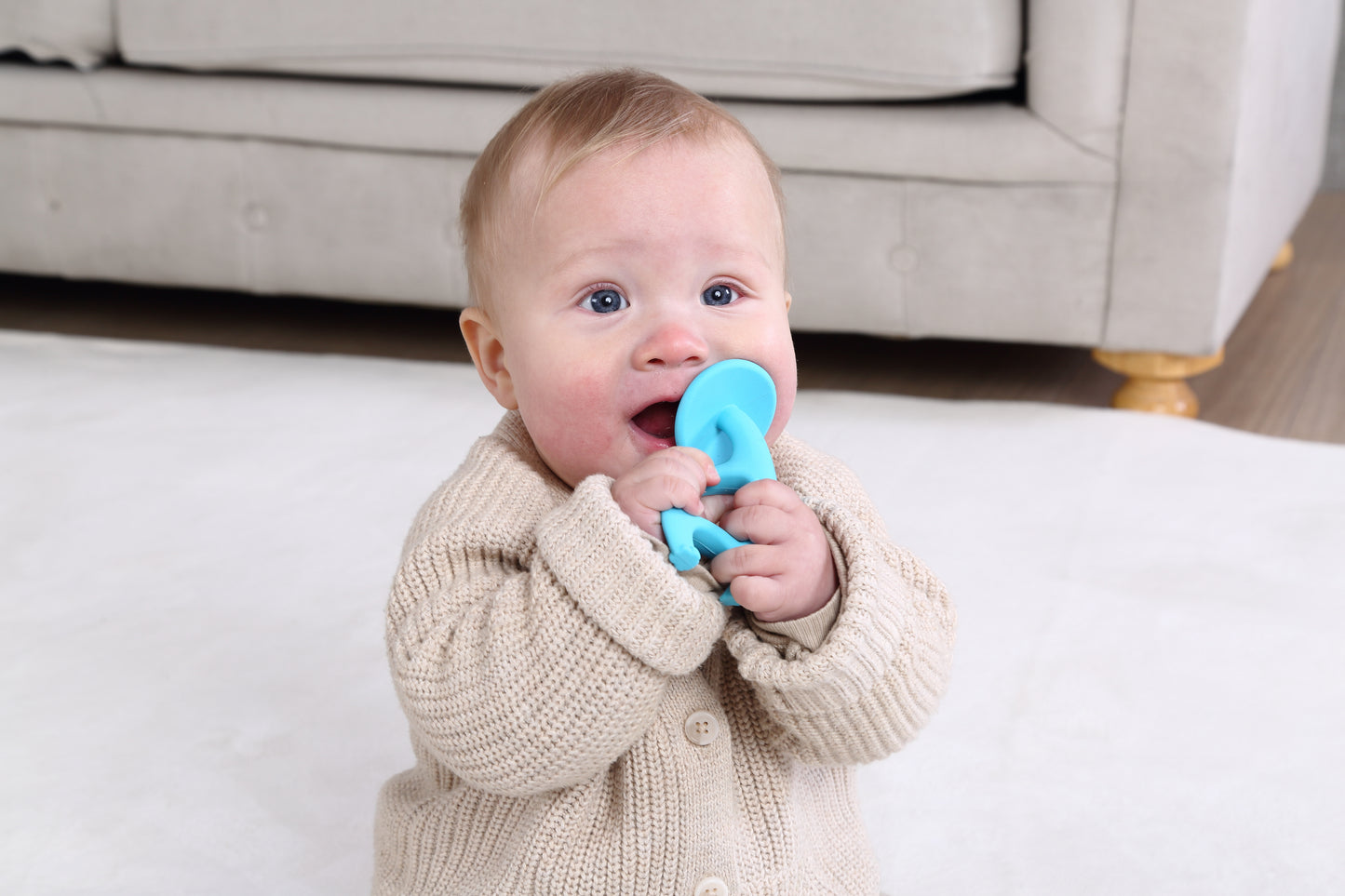 Dansende Elefant Biteleke - Blå