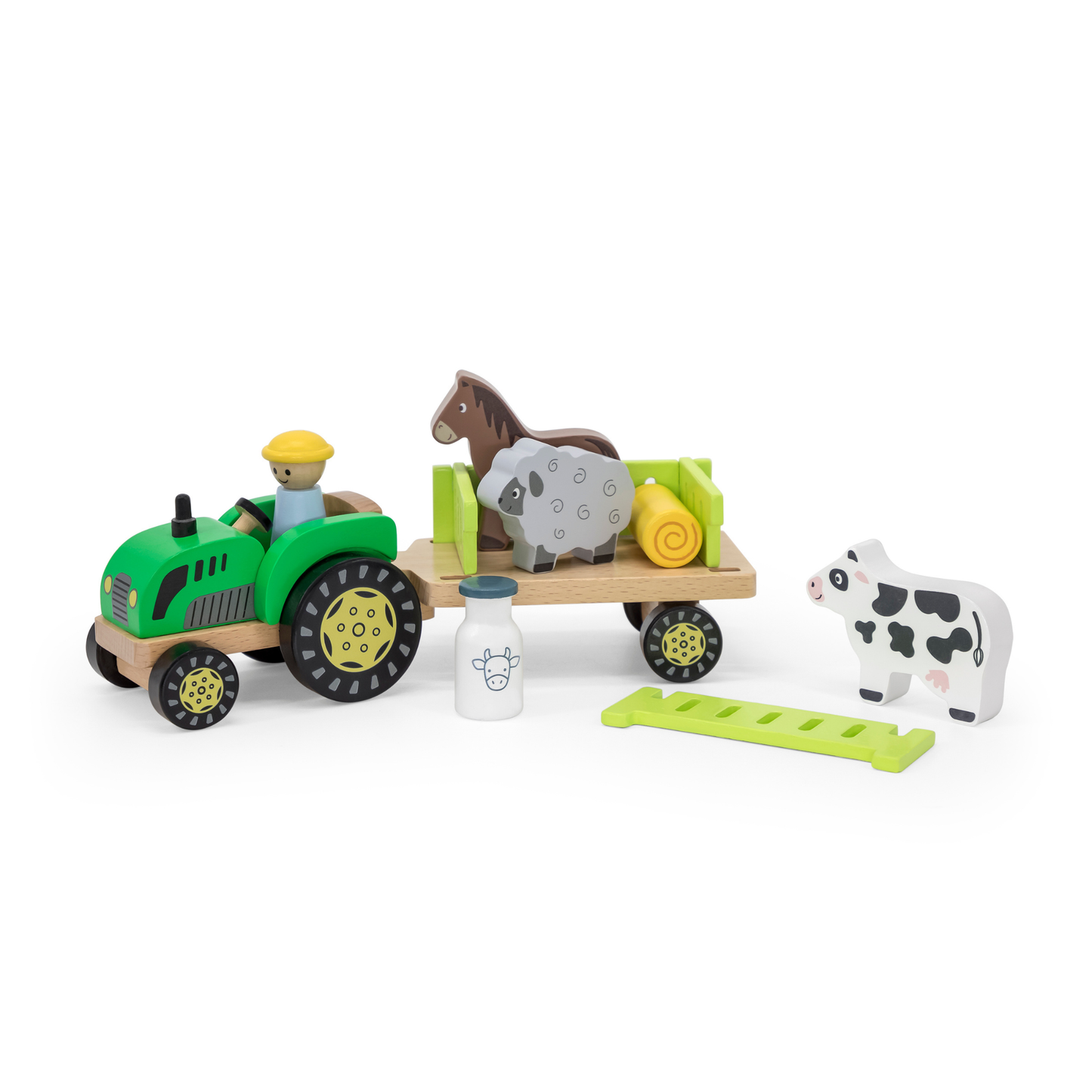 Traktor med gårdsdyr