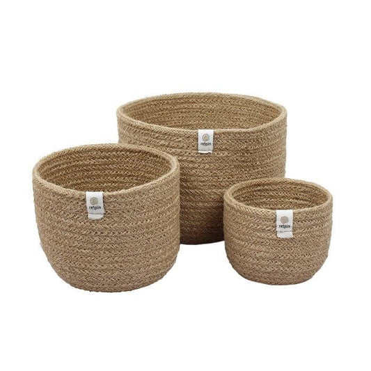 3pk høye jutekurver - Nøytral