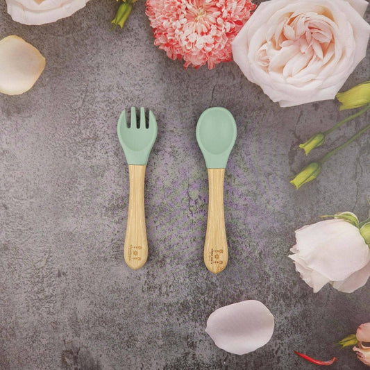 Bambusbestikk - grønn