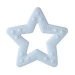 Bitestjerne baby blue funksjonell bitering i lyseblå silikon med hevede runde knotter perfekt tilpasset babyens behov