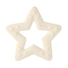 Cream-colored star-shaped funksjonell bitering bitestjerne ivory med hevede prikker og perfekt tilpasset design