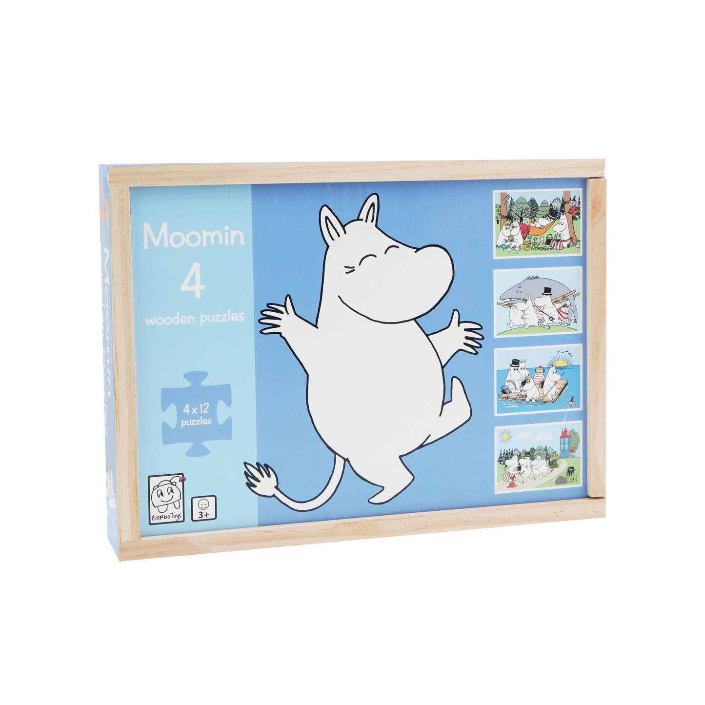 Moomin - 4 puslespill i tre