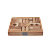 Natur byggeklosser med brett - 30pk