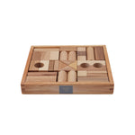 Natur byggeklosser med brett - 30pk