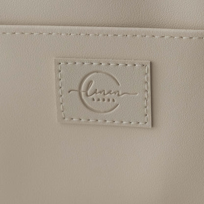Stellebag // Diaper Caddy - vegansk lær - Nude