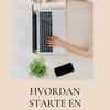 Sølv laptop med svart tastatur og styreflate brukt til del av hvordan starte en nettbutikk-guide