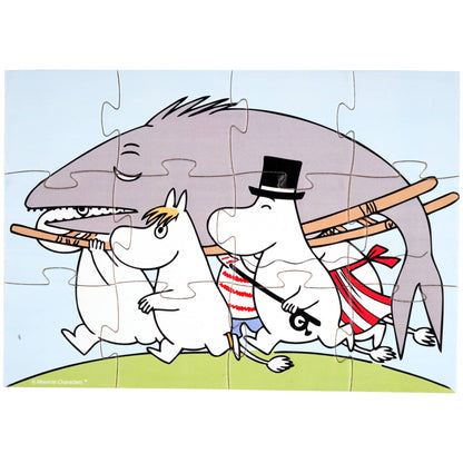 Moomin - 4 puslespill i tre