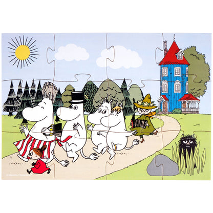 Moomin - 4 puslespill i tre