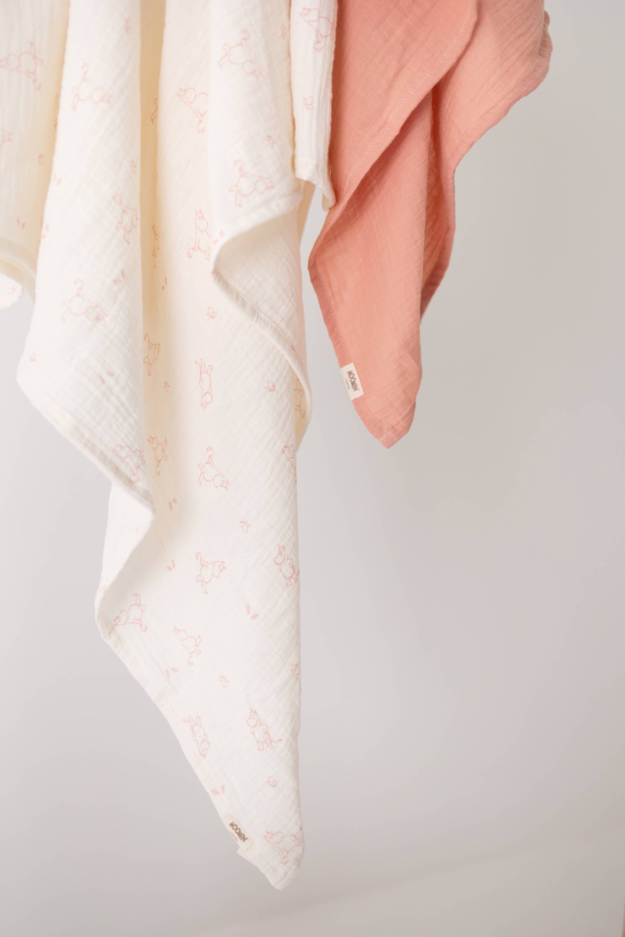 Mummi musselinteppe 120x120cm - Rosa