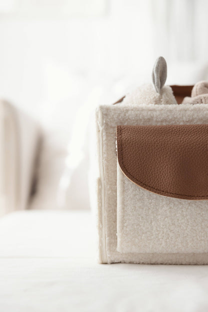 Stellebag // Diaper Caddy - Hvit og brun