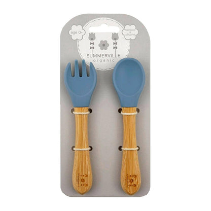 Bambusbestikk - Blå