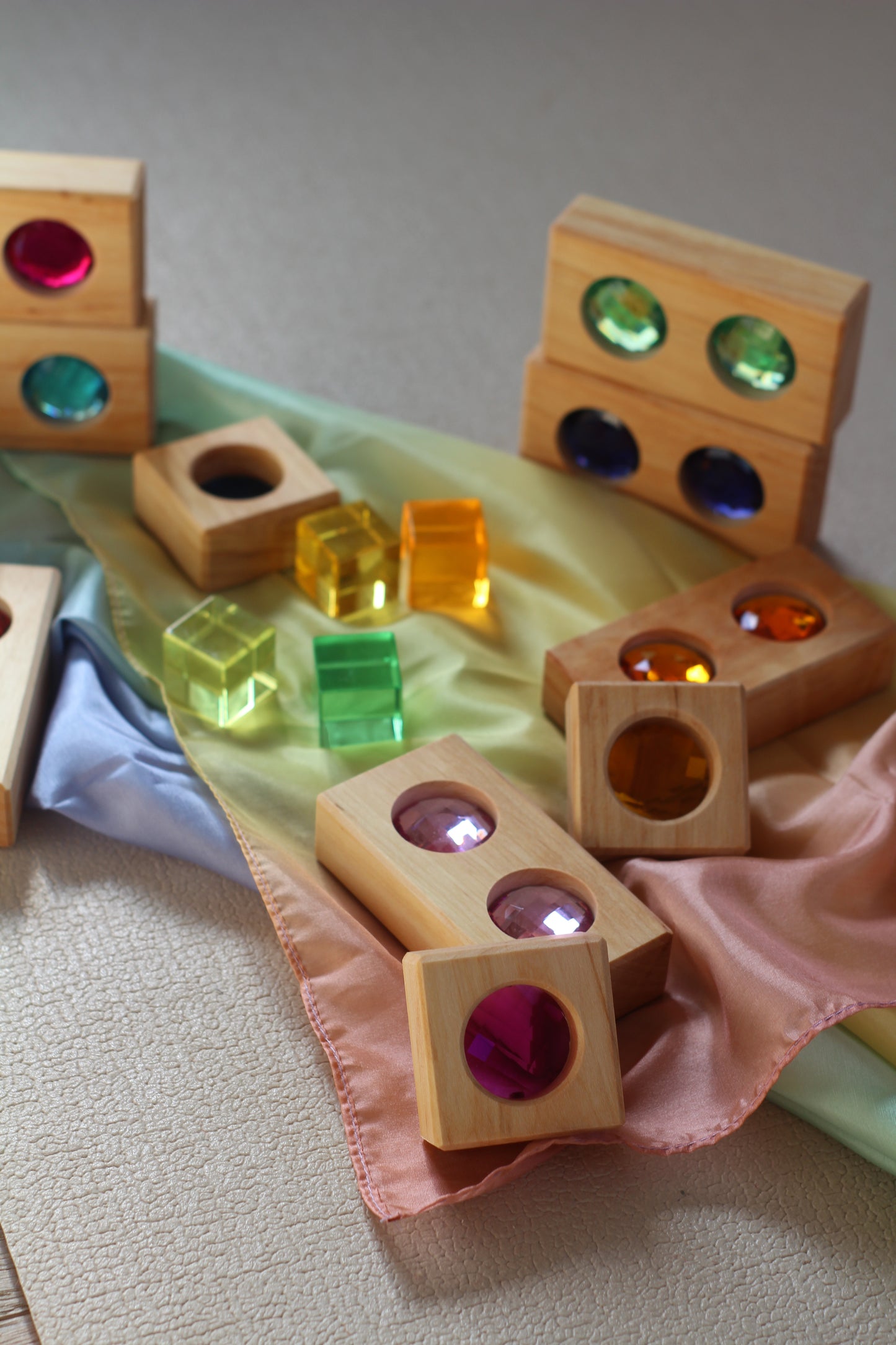 Building blocks with light bricks - 45 pieces