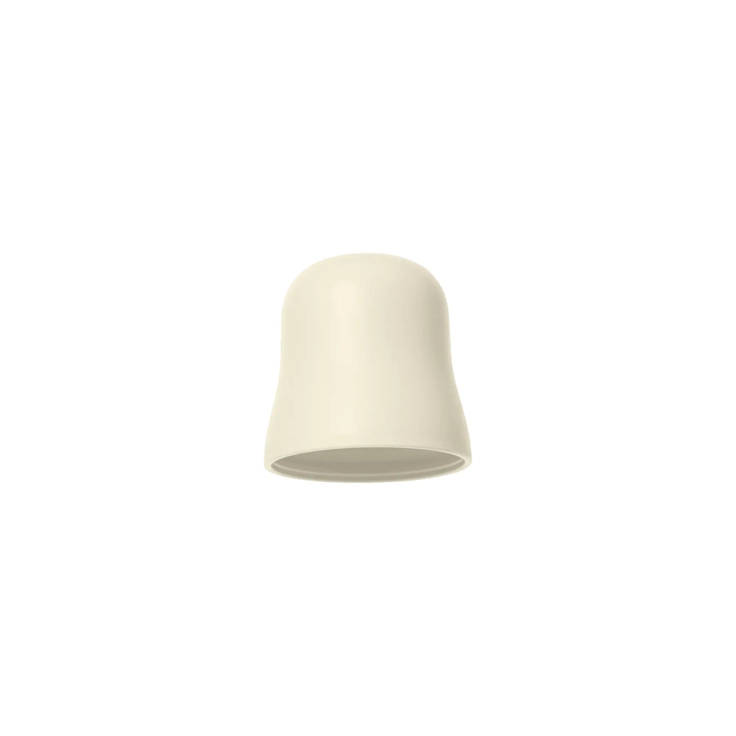 Ivory smooth plastic thumbtack matsmokk med rund topp og lett utstilt base for baby utforske fast føde bruk