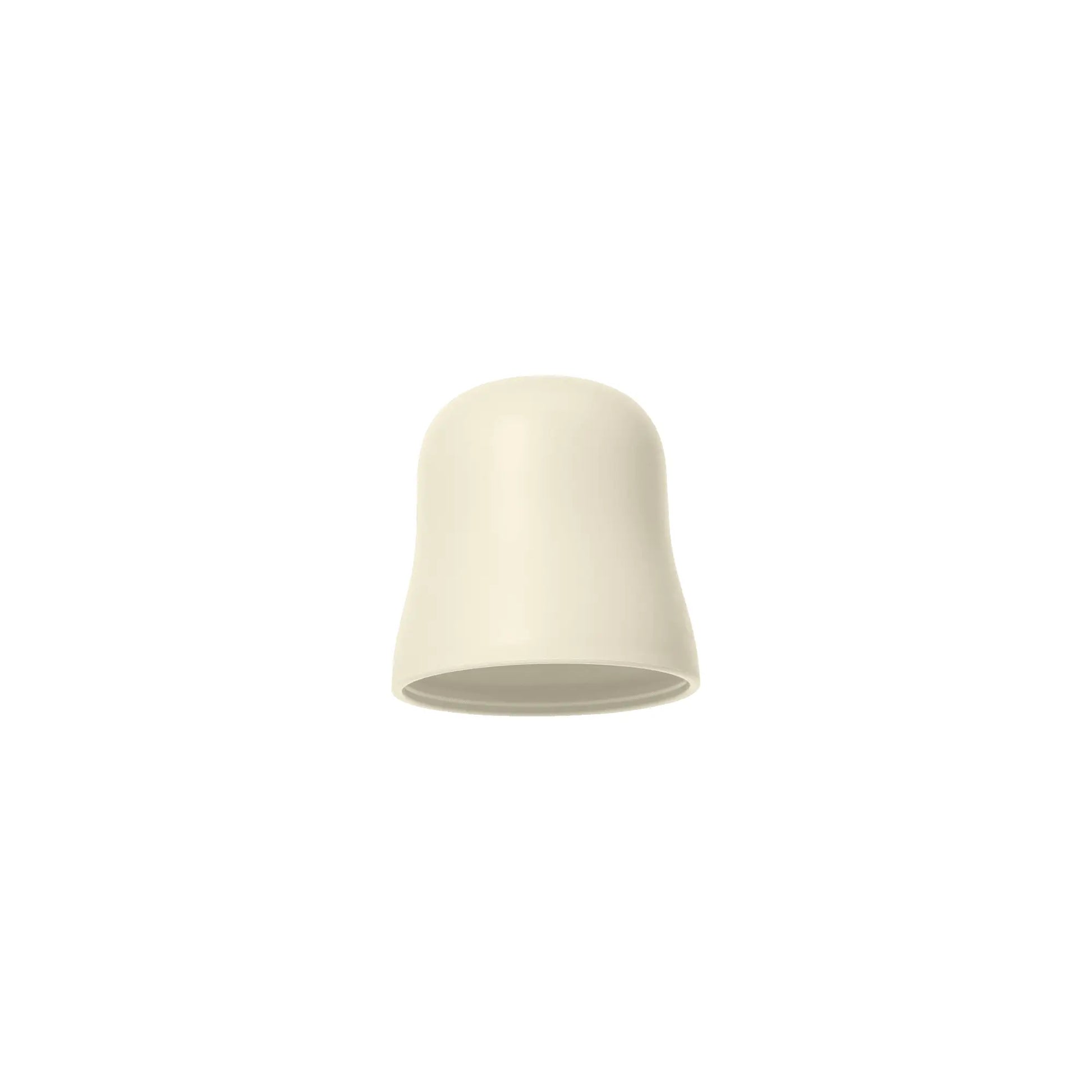 Ivory smooth plastic thumbtack matsmokk med rund topp og lett utstilt base for baby utforske fast føde bruk