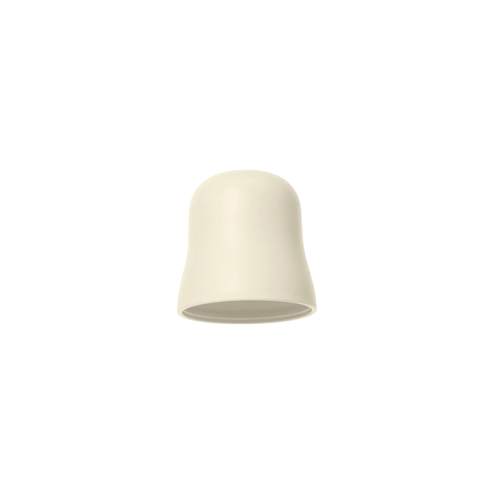 Ivory smooth plastic thumbtack matsmokk med rund topp og lett utstilt base for baby utforske fast føde bruk