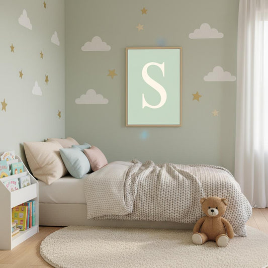 Min bokstavplakat - grønn