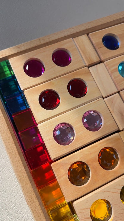 Building blocks with light bricks - 45 pieces